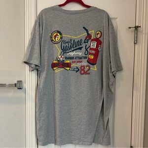 Gray Graphic T-Shirt with Logo